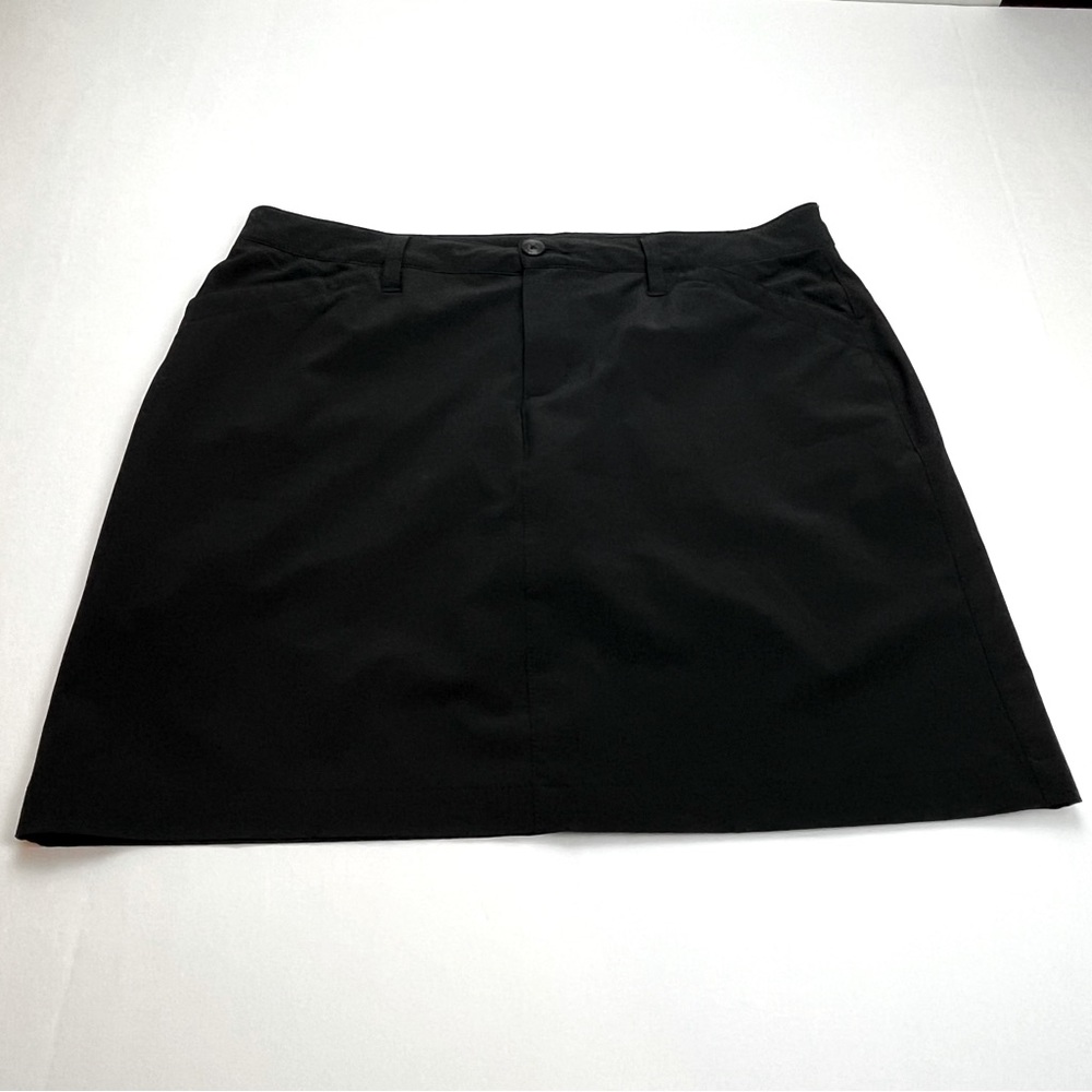 Eddie Bauer Womens Size 12 Black Golf Skort‎ Tennis Preppy Athletic Pickleball